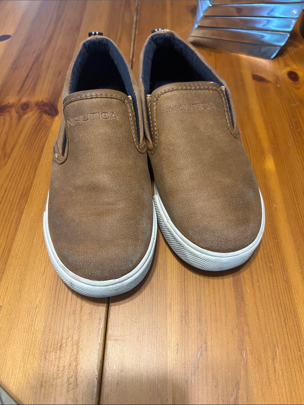 Nautica Kids Ackley Slip-On Canvas Shoes size 12